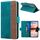 Per Samsung Galaxy S23 + 5G Custodia per telefono in pelle RFID magnetica laterale con cuciture (verde scuro) Per Samsung Galaxy S23 + 5G Custodia per telefono in pelle RFID magnetica laterale con cuciture (verde scuro)