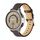 Cinturino per orologio in pelle scanalata insolita da 20 mm (caffè)