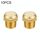 LAIZE 10 pezzi silenziatore pneumatico piatto semi rame, calibro: 1 punto