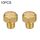 LAIZE Silenziatore pneumatico piatto in rame da 10 pezzi, calibro: M5