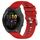 Per Garmin Forerunner 265S cinturino in silicone tinta unita da 18 mm (rosso) Per Garmin Forerunner 265S cinturino in silicone tinta unita da 18 mm (rosso)