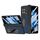 Custodia per telefono all-inclusive per vivo X Fold Napa Texture (blu)