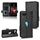 Per Asus ROG Phone II Custodia in pelle a triangolo simmetrico (nero)