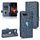 Per Asus ROG Phone II Custodia in pelle a triangolo simmetrico (blu)