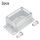 2 pezzi interruttore parte modificata IP66 guscio impermeabile trasparente foro superiore PG7 + porta di cablaggio 2 pezzi interruttore parte modificata IP66 guscio impermeabile trasparente foro superiore PG7 + porta di cablaggio