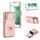 Custodia per telefono in pelle con slot per schede Samsung Galaxy S22 + 5G (rosa) Custodia per telefono in pelle con slot per schede Samsung Galaxy S22 + 5G (rosa)
