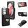 Custodia per telefono in pelle con slot per schede Samsung Galaxy S21 Ultra 5G (nera) Custodia per telefono in pelle con slot per schede Samsung Galaxy S21 Ultra 5G (nera)