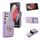 Per Samsung Galaxy S21 Ultra 5G Custodia in pelle con slot per schede (viola) Per Samsung Galaxy S21 Ultra 5G Custodia in pelle con slot per schede (viola)