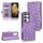 Per Samsung Galaxy S21 Ultra 5G Custodia in pelle a triangolo simmetrico (viola) Per Samsung Galaxy S21 Ultra 5G Custodia in pelle a triangolo simmetrico (viola)