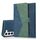 Per Samsung Galaxy S23 5G Custodia in pelle con cuciture a due colori (blu verde) Per Samsung Galaxy S23 5G Custodia in pelle con cuciture a due colori (blu verde)