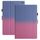Per Amazon Kindle Fire HD10 / HD10 Plus 2021 Custodia per tablet in pelle sfumata con cuciture (rosa blu) Per Amazon Kindle Fire HD10 / HD10 Plus 2021 Custodia per tablet in pelle sfumata con cuciture (rosa blu)