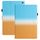 Per Amazon Kindle Fire HD10 / HD10 Plus 2021 Custodia per tablet in pelle sfumata con cuciture (blu arancione) Per Amazon Kindle Fire HD10 / HD10 Plus 2021 Custodia per tablet in pelle sfumata con cuciture (blu arancione)