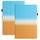 Per Amazon Kindle Paperwhite 5 2021 Custodia per tablet in pelle sfumata con cuciture (blu arancione) Per Amazon Kindle Paperwhite 5 2021 Custodia per tablet in pelle sfumata con cuciture (blu arancione)