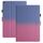 Per Amazon Kindle Fire HD8 2018/2017/2016 Custodia per tablet in pelle sfumata con cuciture (rosa blu) Per Amazon Kindle Fire HD8 2018/2017/2016 Custodia per tablet in pelle sfumata con cuciture (rosa blu)