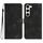 Custodia in pelle per Samsung Galaxy S23 5G con motivo a cuore (nero)