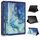 Per custodia per tablet in pelle con cuciture in marmo da 10 pollici (blu) Per custodia per tablet in pelle con cuciture in marmo da 10 pollici (blu)