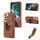 Per Samsung Galaxy S23 + 5G Armatura Anello Portafoglio Cover posteriore Custodia per telefono (marrone) Per Samsung Galaxy S23 + 5G Armatura Anello Portafoglio Cover posteriore Custodia per telefono (marrone)