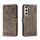 Per Samsung Galaxy S23+ 5G Custodia per cellulare in pelle goffrata fiore di pizzo (grigio) Per Samsung Galaxy S23+ 5G Custodia per cellulare in pelle goffrata fiore di pizzo (grigio)