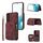 Per Samsung Galaxy S23 + 5G Zipper Card Bag Cover posteriore Custodia per telefono (vino rosso) Per Samsung Galaxy S23 + 5G Zipper Card Bag Cover posteriore Custodia per telefono (vino rosso)