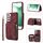 Per Samsung Galaxy S22 5G Zipper Card Bag Cover posteriore Custodia per telefono (vino rosso) Per Samsung Galaxy S22 5G Zipper Card Bag Cover posteriore Custodia per telefono (vino rosso)