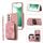 Per Samsung Galaxy S22 + 5G Zipper Card Bag Cover posteriore Custodia per telefono (rosa) Per Samsung Galaxy S22 + 5G Zipper Card Bag Cover posteriore Custodia per telefono (rosa)