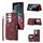 Per Samsung Galaxy S22 Ultra 5G Zipper Card Bag Cover posteriore Custodia per telefono (vino rosso) Per Samsung Galaxy S22 Ultra 5G Zipper Card Bag Cover posteriore Custodia per telefono (vino rosso)