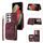 Per Samsung Galaxy S21 Ultra 5G Zipper Card Bag Cover posteriore Custodia per telefono (vino rosso) Per Samsung Galaxy S21 Ultra 5G Zipper Card Bag Cover posteriore Custodia per telefono (vino rosso)