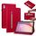Custodia per tablet in pelle con cerniera tinta unita per Lenovo Tab M9 Skin Feel (rosso) Custodia per tablet in pelle con cerniera tinta unita per Lenovo Tab M9 Skin Feel (rosso)