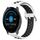 Per Garmin Vivoactive3 Music 20mm Cinturino sportivo in silicone traspirante traforato (bianco + nero) Per Garmin Vivoactive3 Music 20mm Cinturino sportivo in silicone traspirante traforato (bianco + nero)
