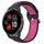 Per Garmin Venu 2 Plus 20mm Cinturino sportivo in silicone traspirante traforato (nero + rosa rossa) Per Garmin Venu 2 Plus 20mm Cinturino sportivo in silicone traspirante traforato (nero + rosa rossa)