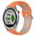 Per Garmin Approach S40 Cinturino sportivo in silicone traspirante traforato da 20 mm (arancione + grigio) Per Garmin Approach S40 Cinturino sportivo in silicone traspirante traforato da 20 mm (arancione + grigio)