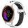 Per Garmin Venu 20mm cinturino in silicone sportivo traspirante perforato (bianco + nero) Per Garmin Venu 20mm cinturino in silicone sportivo traspirante perforato (bianco + nero)