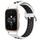 Per Garmin Forerunner Sq2 Music 20mm Cinturino in silicone sportivo traforato traspirante (bianco + nero) Per Garmin Forerunner Sq2 Music 20mm Cinturino in silicone sportivo traforato traspirante (bianco + nero)