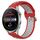 Per Huawei Watch 3 Pro 22mm Cinturino in silicone sportivo traforato traspirante (rosso + grigio)