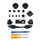 Per controller Xbox Series X Thumbstick LB RB Bumper Pulsanti trigger con accessori per cacciavite (nero) Per controller Xbox Series X Thumbstick LB RB Bumper Pulsanti trigger con accessori per cacciavite (nero)