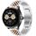 Per Huawei Watch Buds Five Bull Cinturino semicircolare in acciaio inossidabile + strumento di rimozione cinturino (argento + oro rosa) Per Huawei Watch Buds Five Bull Cinturino semicircolare in acciaio inossidabile + strumento di rimozione cinturino (argento + oro rosa)