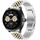 Per Huawei Watch Buds Five Bull Cinturino semicircolare in acciaio inossidabile + strumento di rimozione cinturino (argento + oro)