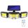 Luce di inondazione del sensore di rotazione tripla della luce LED della parete solare telecomandata, specificazione: 192COB integrato