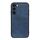Per Samsung Galaxy S23 + 5G Custodia per telefono PU con trama in vitello bicolore con foro preciso (blu)