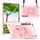 Per Samsung Galaxy Tab S7+ / S8+ / S7 FE Custodia per tablet con supporto in silicone + braccialetto per PC (oro rosa)