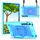 Per Samsung Galaxy Tab S7+ / S8+ / S7 FE Custodia per tablet con supporto per bracciale in silicone + PC (verde menta + blu) Per Samsung Galaxy Tab S7+ / S8+ / S7 FE Custodia per tablet con supporto per bracciale in silicone + PC (verde menta + blu)