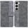 Per Samsung Galaxy S23 5G Custodia per cellulare in pelle goffrata geometrica (grigio) Per Samsung Galaxy S23 5G Custodia per cellulare in pelle goffrata geometrica (grigio)