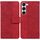 Per Samsung Galaxy S23 5G Custodia per cellulare in pelle goffrata geometrica (rossa) Per Samsung Galaxy S23 5G Custodia per cellulare in pelle goffrata geometrica (rossa)