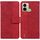 Per Tecno Pop 6 Custodia per cellulare in pelle goffrata geometrica con impronte digitali (rossa) Per Tecno Pop 6 Custodia per cellulare in pelle goffrata geometrica con impronte digitali (rossa)
