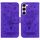 Per Samsung Galaxy S23 5G Custodia in pelle goffrata farfalla rosa (viola) Per Samsung Galaxy S23 5G Custodia in pelle goffrata farfalla rosa (viola)