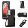 Per Samsung Galaxy S21 Ultra 5G Custodia per telefono RFID a trama rombica con cordino e specchio (nero) Per Samsung Galaxy S21 Ultra 5G Custodia per telefono RFID a trama rombica con cordino e specchio (nero)