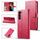 Per Samsung Galaxy S23+ 5G LC.IMEEKE Custodia per telefono orizzontale in pelle a conchiglia in vitello (rosso)