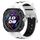 Per Huawei Watch GT Cyber cinturino in silicone bicolore (nero bianco)