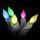 Candela elettronica a LED da 12 pezzi / scatola Candela natalizia senza fiamma a stelo lungo, specifica: luce colorata lampeggiante