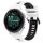 Per Garmin Forerunner 265S Music 18mm Cinturino sportivo in silicone bicolore (bianco + nero) Per Garmin Forerunner 265S Music 18mm Cinturino sportivo in silicone bicolore (bianco + nero)